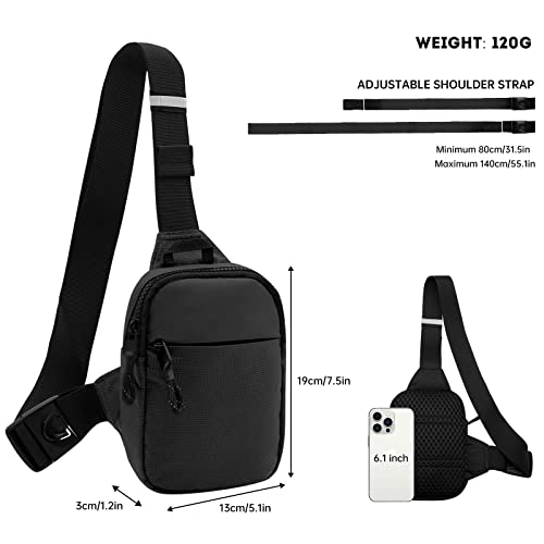 Waterproof Small Sling Bag Crossbody for Men and Women