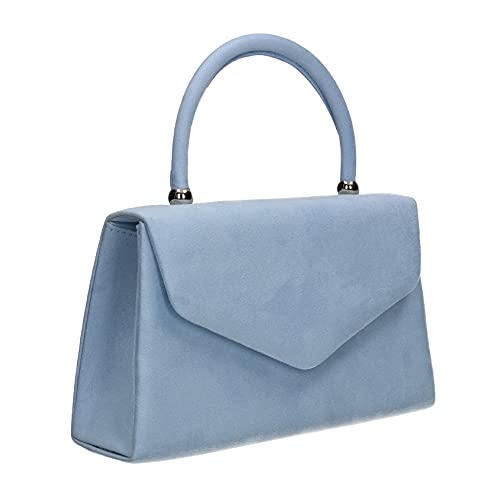 SwankySwans Kendall Suede Velvet Envelope Clutch Bag Women
