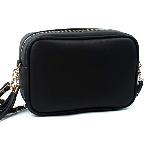 AOSSTA Black Designer Shoulder Bag - Small Size