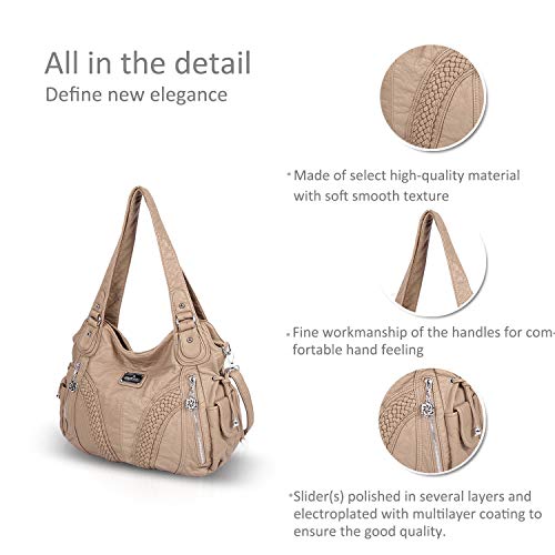 NICOLE & DORIS Casual Crossbody Handbag: Beige