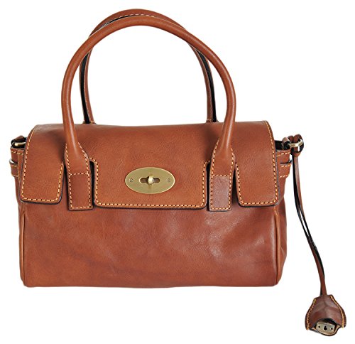 Gianni Conti Small Light Brown Italian Leather Handbag