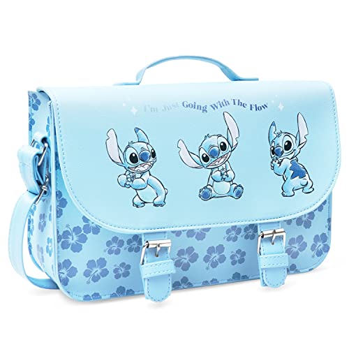 Disney Stitch Cross Body Bag for Girls (Blue)