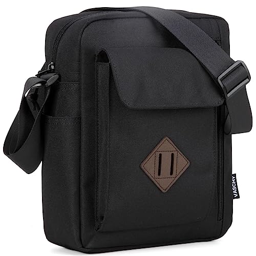 VASCHY Lightweight Casual Crossbody Shoulder Bag for Men/Women