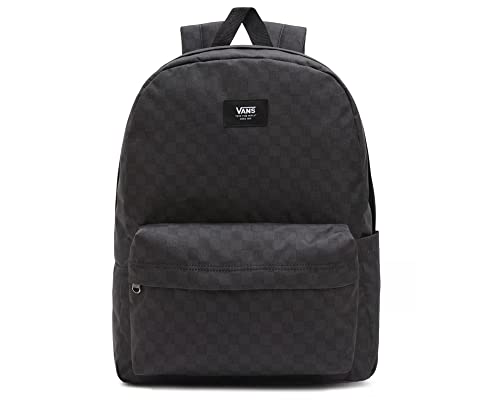 Vans Old Skool Check Backpack in Black/Charcoal, UK Size