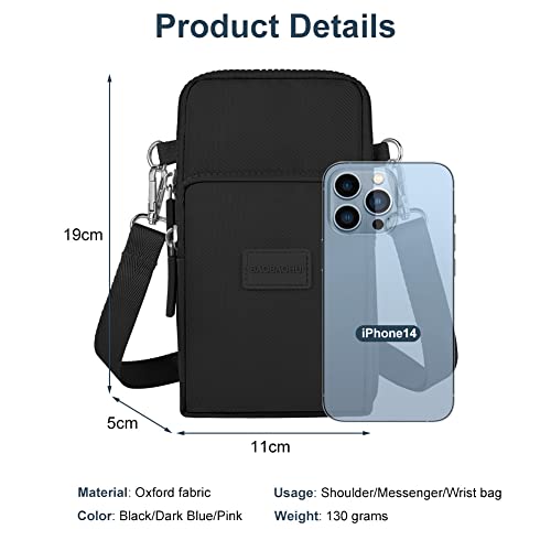 Aucuu Crossbody Phone Wallet Bag with Adjustable Strap