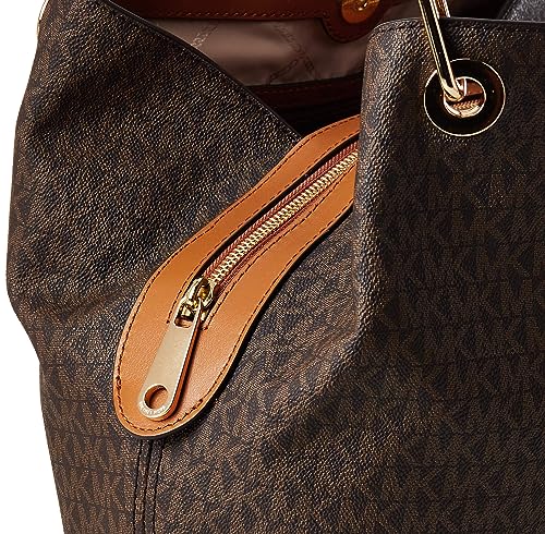 Michael Kors Brown Raven Designer Handbag, 14x25.4x34.3 cm