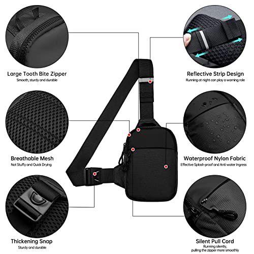 Waterproof Small Sling Bag Crossbody for Men and Women