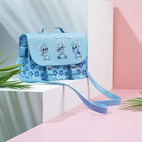 Disney Stitch Cross Body Bag for Girls (Blue)
