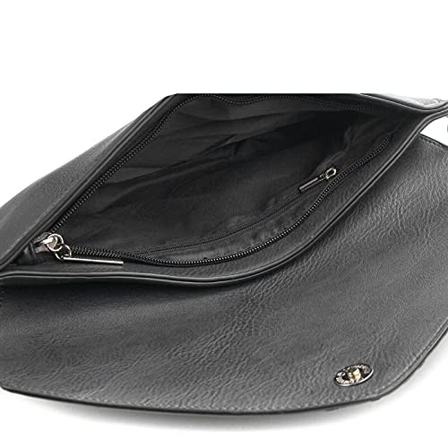 Designer Envelope Clutch Bag for Wedding Party - Silver