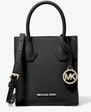 Michael Kors Mercer Black Leather Crossbody Bag