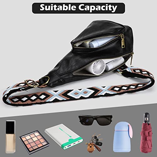 Black waterproof Holres crossbody chest bag for women