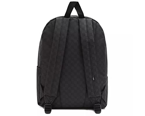 Vans Old Skool Check Backpack in Black/Charcoal, UK Size