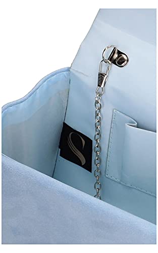 SwankySwans Kendall Suede Velvet Envelope Clutch Bag Women