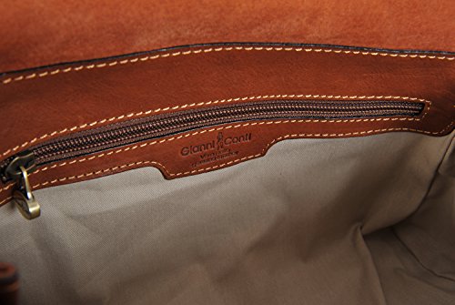 Gianni Conti Small Light Brown Italian Leather Handbag