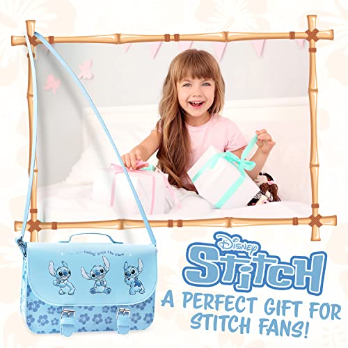 Disney Stitch Cross Body Bag for Girls (Blue)
