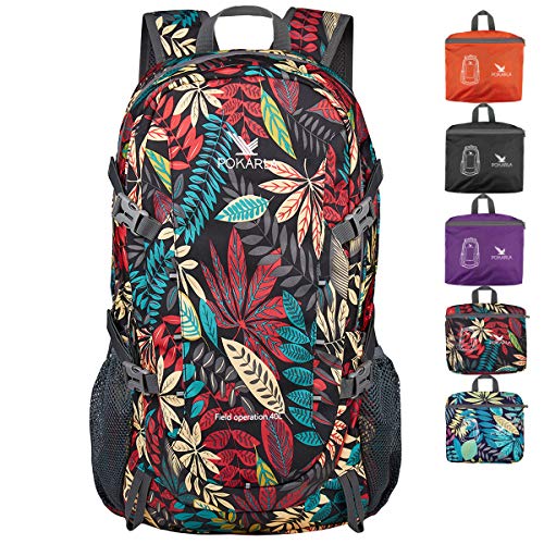 POKARLA Lightweight Packable Backpack 40L Designer Handbag
