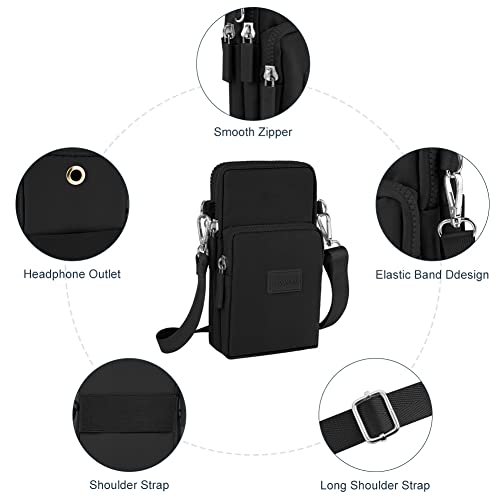 Aucuu Crossbody Phone Wallet Bag with Adjustable Strap