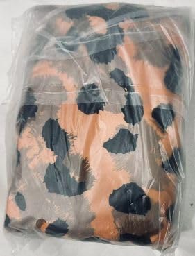 Leopard Print Designer Beach Bag with Zipper & Pockets
