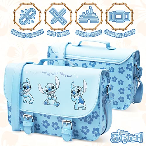 Disney Stitch Cross Body Bag for Girls (Blue)