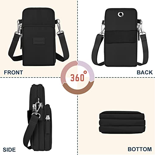 Aucuu Crossbody Phone Wallet Bag with Adjustable Strap