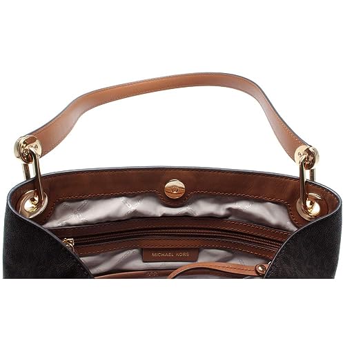 Michael Kors Brown Raven Designer Handbag, 14x25.4x34.3 cm