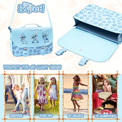 Disney Stitch Cross Body Bag for Girls (Blue)