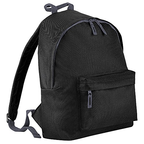 BagBase Black Daypack Backpack for Men, One Size