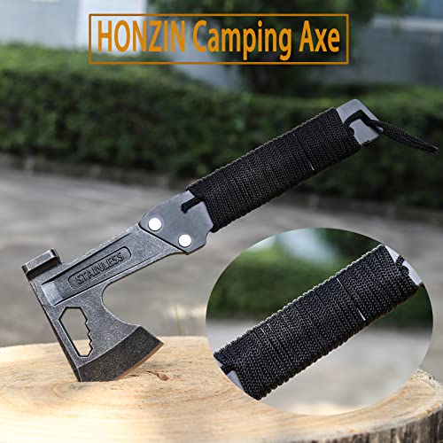 HONZIN 3-in-1 Multitool Axe Hammer with Hexagonal Spanner