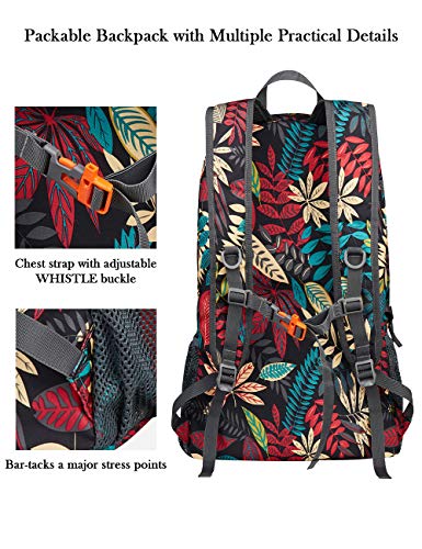 POKARLA Lightweight Packable Backpack 40L Designer Handbag