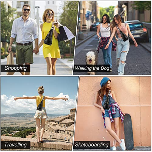 Black waterproof Holres crossbody chest bag for women