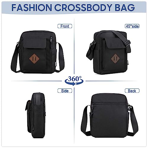 VASCHY Lightweight Casual Crossbody Shoulder Bag for Men/Women