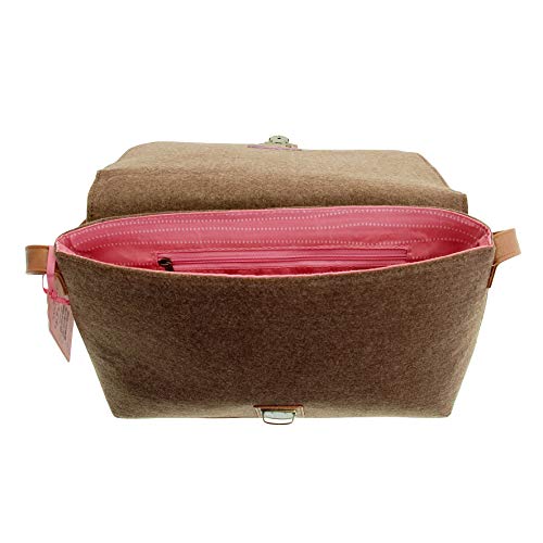 Santoro Gorjuss London Traveller Satchel in Felt & PU