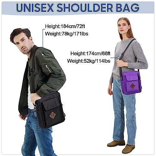VASCHY Lightweight Casual Crossbody Shoulder Bag for Men/Women