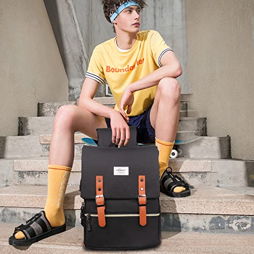 Vintage 15,6 Zoll Laptop Rucksack für Herren, Mädchen