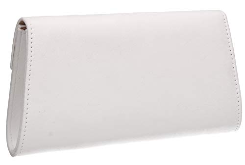 White Velvet Damen Clutch by SWANKYSWANS - One Size