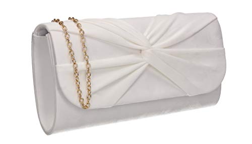 SwankySwans Damen White Louise Clutch