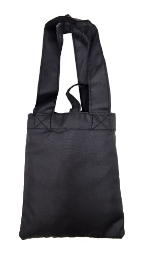 RADLEY Black Stripey Foldaway Shopper Tote Bag