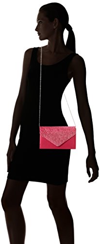SWANKYSWANS Abby Diamante Envelope Clutch in Rose Color