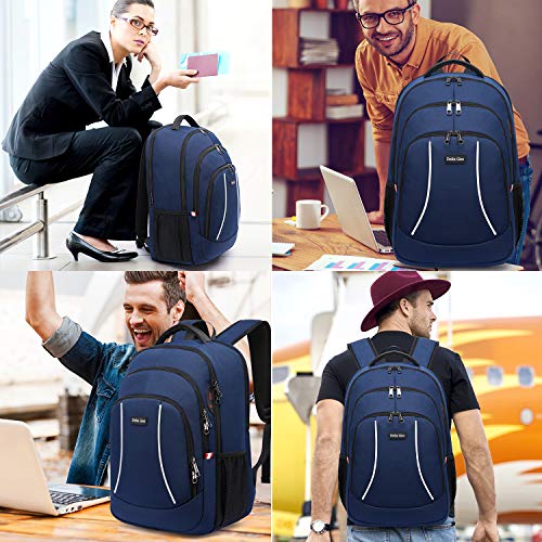 Lightweight Water Resistant Blue Laptop Backpack for Men and Women