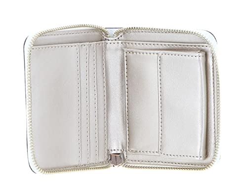 GUESS Women's Laurel Small Zip Around Bag, White