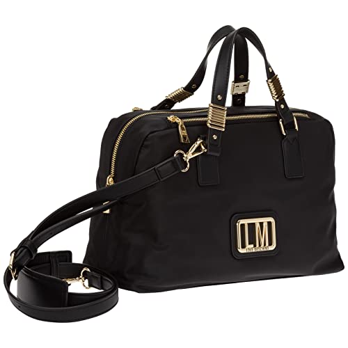 Love Moschino women Lm plaque black handbags
