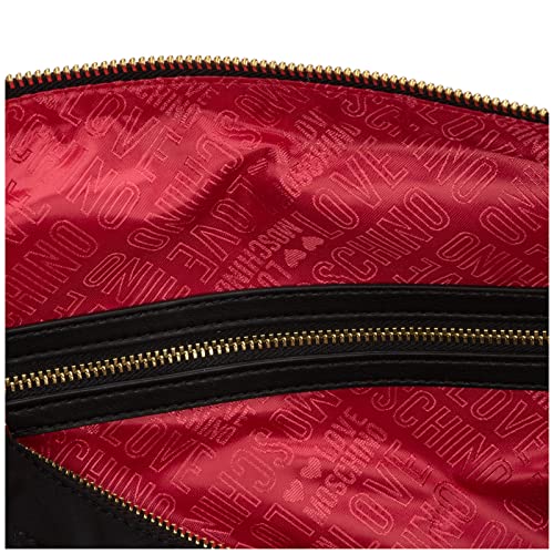 Love Moschino women Lm plaque black handbags