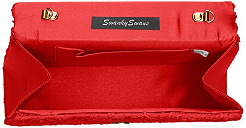 SwankySwans Kendall Damen Clutch in elegantem Rot