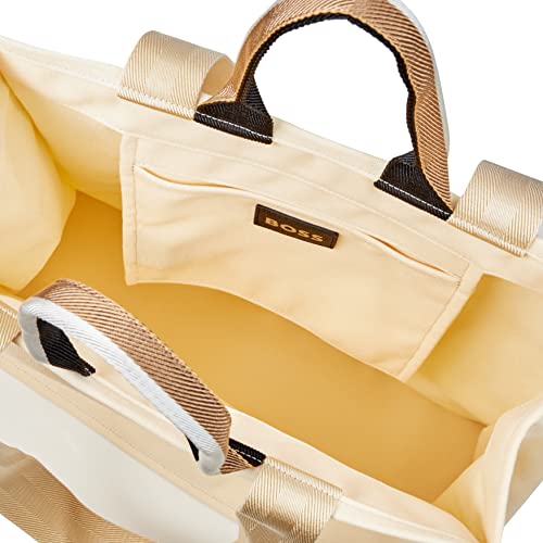BOSS Women's Deva Tote L-fc Bag, White