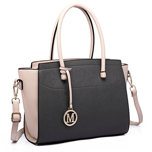 Miss Lulu Classic Winged Shoulder Handbag Large Tote