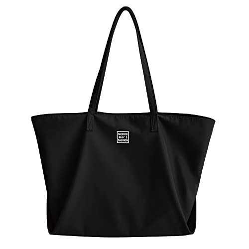 MAYMOONER Black Designer Tote for Women: Casual Style