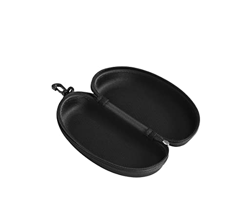 Black Zip Case and Cleaning Cloth for Sunglasses