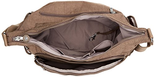 Kipling Beige Gabbie Designer Shoulder Bag, 35.5 cm