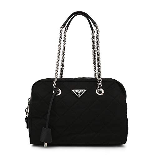 Prada Black Nylon Handbag - Women's Designer 1BB903