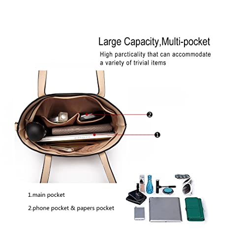Miss Lulu Women Faux Leather Designer Handbag Set